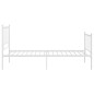 vidaXL Bett Weiß Metall 90x200 cm vidaXL Bett Weiß Metall 90x200 cm