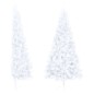 vidaXL Künstlicher Halber Weihnachtsbaum mit Ständer Weiß 180 cm PVC vidaXL Künstlicher Halber Weihnachtsbaum mit Ständer Weiß 180 cm PVC