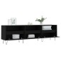 vidaXL TV-Schrank Schwarz 150x30x44,5 cm Holzwerkstoff vidaXL TV-Schrank Schwarz 150x30x44,5 cm Holzwerkstoff