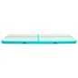 vidaXL Aufblasbare Gymnastikmatte mit Pumpe 600x100x20 cm PVC Grün vidaXL Aufblasbare Gymnastikmatte mit Pumpe 600x100x20 cm PVC Grün