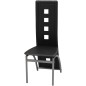 Esszimmerstühle 4 Stk. Schwarz Kunstleder Esszimmerstühle 4 Stk. Schwarz Kunstleder