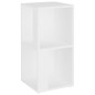 vidaXL Eckregal Weiß 33x33x67 cm Holzwerkstoff vidaXL Eckregal Weiß 33x33x67 cm Holzwerkstoff