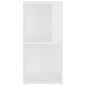 vidaXL Eckregal Weiß 33x33x67 cm Holzwerkstoff vidaXL Eckregal Weiß 33x33x67 cm Holzwerkstoff
