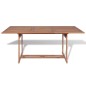 vidaXL 7-tlg. Garten-Essgruppe Teak Massivholz vidaXL 7-tlg. Garten-Essgruppe Teak Massivholz