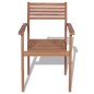 vidaXL 7-tlg. Garten-Essgruppe Teak Massivholz vidaXL 7-tlg. Garten-Essgruppe Teak Massivholz