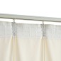 vidaXL Verdunkelungsvorhänge mit Haken 2 Stk. Samt Creme 140x225cm vidaXL Verdunkelungsvorhänge mit Haken 2 Stk. Samt Creme 140x225cm