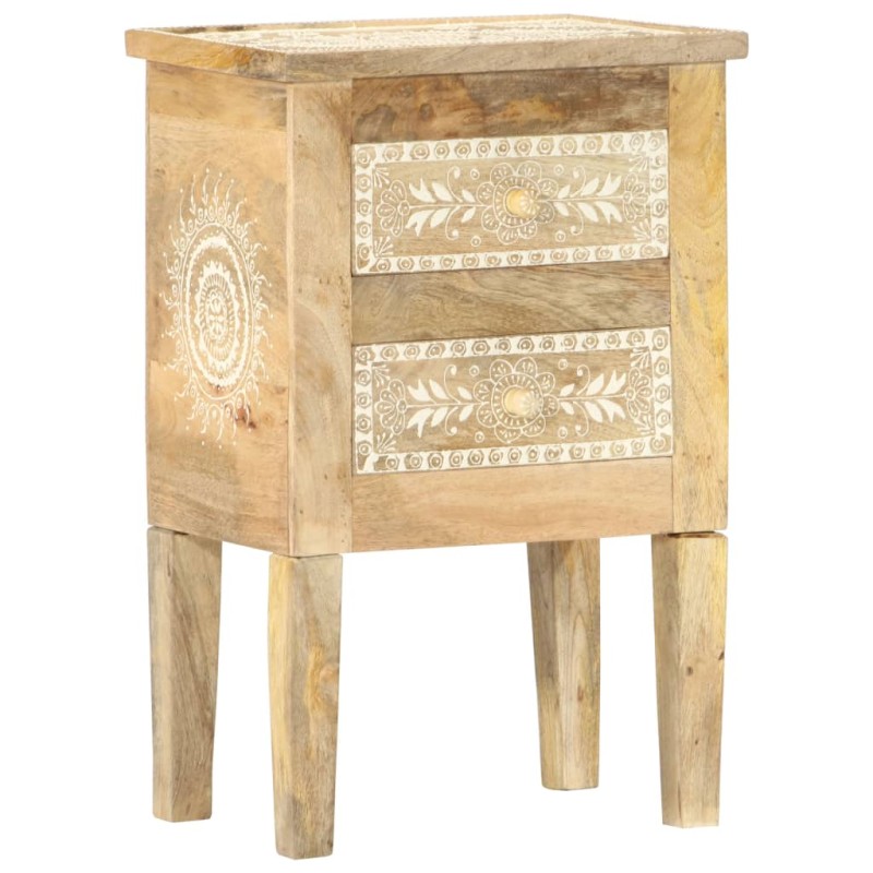 vidaXL Nachttisch Handbemalt 40×30×60 cm Mango Massivholz vidaXL Nachttisch Handbemalt 40×30×60 cm Mango Massivholz