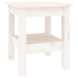 vidaXL Couchtisch Weiß 35x35x40 cm Massivholz Kiefer
