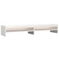 vidaXL Monitorständer Weiß 100x24x16 cm Massivholz Kiefer vidaXL Monitorständer Weiß 100x24x16 cm Massivholz Kiefer