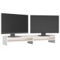vidaXL Monitorständer Weiß 100x24x16 cm Massivholz Kiefer vidaXL Monitorständer Weiß 100x24x16 cm Massivholz Kiefer