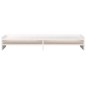 vidaXL Monitorständer Weiß 100x24x16 cm Massivholz Kiefer vidaXL Monitorständer Weiß 100x24x16 cm Massivholz Kiefer