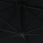vidaXL Sonnenschirm Wandmontage mit Metallmast 300 cm Schwarz vidaXL Sonnenschirm Wandmontage mit Metallmast 300 cm Schwarz