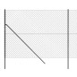 Maschendrahtzaun Anthrazit 1,8x25 m Maschendrahtzaun Anthrazit 1,8x25 m