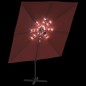 vidaXL LED-Ampelschirm Terrakotta 400x300 cm vidaXL LED-Ampelschirm Terrakotta 400x300 cm