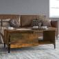vidaXL Couchtisch Räuchereiche 90x50x36,5 cm Holzwerkstoff vidaXL Couchtisch Räuchereiche 90x50x36,5 cm Holzwerkstoff
