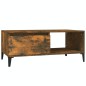 vidaXL Couchtisch Räuchereiche 90x50x36,5 cm Holzwerkstoff vidaXL Couchtisch Räuchereiche 90x50x36,5 cm Holzwerkstoff