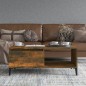 vidaXL Couchtisch Räuchereiche 90x50x36,5 cm Holzwerkstoff vidaXL Couchtisch Räuchereiche 90x50x36,5 cm Holzwerkstoff