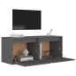 vidaXL Wandschränke 2 Stk. Grau 45x30x35 cm Massivholz Kiefer vidaXL Wandschränke 2 Stk. Grau 45x30x35 cm Massivholz Kiefer