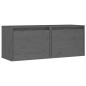 vidaXL Wandschränke 2 Stk. Grau 45x30x35 cm Massivholz Kiefer vidaXL Wandschränke 2 Stk. Grau 45x30x35 cm Massivholz Kiefer