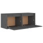 vidaXL Wandschränke 2 Stk. Grau 45x30x35 cm Massivholz Kiefer vidaXL Wandschränke 2 Stk. Grau 45x30x35 cm Massivholz Kiefer