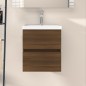 vidaXL Waschbeckenschrank Braun Eiche 41x38,5x45 cm Holzwerkstoff vidaXL Waschbeckenschrank Braun Eiche 41x38,5x45 cm Holzwerkstoff