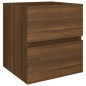 vidaXL Waschbeckenschrank Braun Eiche 41x38,5x45 cm Holzwerkstoff vidaXL Waschbeckenschrank Braun Eiche 41x38,5x45 cm Holzwerkstoff