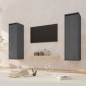vidaXL Wandschränke 2 Stk. Grau 30x30x100 cm Massivholz Kiefer vidaXL Wandschränke 2 Stk. Grau 30x30x100 cm Massivholz Kiefer