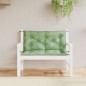 Gartenbank-Auflagen 2 Stk. Blattmuster 100x50x7 cm Stoff Gartenbank-Auflagen 2 Stk. Blattmuster 100x50x7 cm Stoff