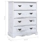 vidaXL Schubladenkommode Weiß 60×30×75 cm Holz vidaXL Schubladenkommode Weiß 60×30×75 cm Holz