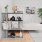 vidaXL Bücherregal/Raumteiler Grau Sonoma 80x24x96 cm Holzwerkstoff vidaXL Bücherregal/Raumteiler Grau Sonoma 80x24x96 cm Holzwerkstoff