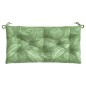 Gartenbank-Auflagen 2 Stk. Blattmuster 100x50x7 cm Stoff Gartenbank-Auflagen 2 Stk. Blattmuster 100x50x7 cm Stoff