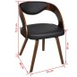 vidaXL Esszimmerstühle 2 Stk. Braun Kunstleder vidaXL Esszimmerstühle 2 Stk. Braun Kunstleder