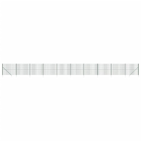 Maschendrahtzaun mit Bodenhülsen Grün 2,2x25 m