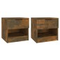 vidaXL Nachttische 2 Stk. Räuchereiche Holzwerkstoff vidaXL Nachttische 2 Stk. Räuchereiche Holzwerkstoff