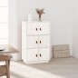 vidaXL Highboard Weiß 67x40x108,5 cm Massivholz Kiefer vidaXL Highboard Weiß 67x40x108,5 cm Massivholz Kiefer