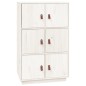 vidaXL Highboard Weiß 67x40x108,5 cm Massivholz Kiefer vidaXL Highboard Weiß 67x40x108,5 cm Massivholz Kiefer