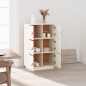 vidaXL Highboard Weiß 67x40x108,5 cm Massivholz Kiefer vidaXL Highboard Weiß 67x40x108,5 cm Massivholz Kiefer