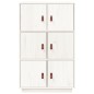 vidaXL Highboard Weiß 67x40x108,5 cm Massivholz Kiefer vidaXL Highboard Weiß 67x40x108,5 cm Massivholz Kiefer