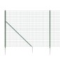 Maschendrahtzaun mit Bodenhülsen Grün 2,2x25 m Maschendrahtzaun mit Bodenhülsen Grün 2,2x25 m