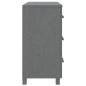 vidaXL Sideboard HAMAR Dunkelgrau 90x40x80 cm Massivholz Kiefer vidaXL Sideboard HAMAR Dunkelgrau 90x40x80 cm Massivholz Kiefer