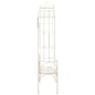 vidaXL Gartenbank 122 cm Eisen Antik Weiß vidaXL Gartenbank 122 cm Eisen Antik Weiß