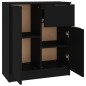 vidaXL Sideboard Schwarz 60x30x70 cm Holzwerkstoff vidaXL Sideboard Schwarz 60x30x70 cm Holzwerkstoff