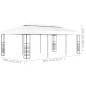 vidaXL Gartenpavillon 6×3 m Weiß vidaXL Gartenpavillon 6×3 m Weiß