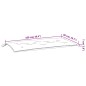 vidaXL Gartenbank-Auflagen 2 Stk. Blattmuster 100x50x7 cm Stoff vidaXL Gartenbank-Auflagen 2 Stk. Blattmuster 100x50x7 cm Stoff