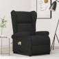 Massagesessel mit Aufstehhilfe Schwarz Stoff Massagesessel mit Aufstehhilfe Schwarz Stoff