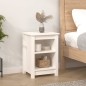 vidaXL Nachttische 2 Stk. Weiß 40x35x55 cm Massivholz Kiefer vidaXL Nachttische 2 Stk. Weiß 40x35x55 cm Massivholz Kiefer