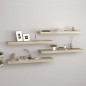 vidaXL Schweberegale 4 Stk. Eiche-Optik 80x23,5x3,8 cm MDF vidaXL Schweberegale 4 Stk. Eiche-Optik 80x23,5x3,8 cm MDF