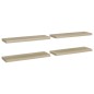 vidaXL Schweberegale 4 Stk. Eiche-Optik 80x23,5x3,8 cm MDF vidaXL Schweberegale 4 Stk. Eiche-Optik 80x23,5x3,8 cm MDF