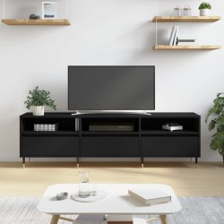 vidaXL TV-Schrank Schwarz 150x30x44,5 cm Holzwerkstoff