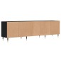 vidaXL TV-Schrank Schwarz 150x30x44,5 cm Holzwerkstoff vidaXL TV-Schrank Schwarz 150x30x44,5 cm Holzwerkstoff